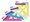 Trojhelnk COLOURS - 45 s ryskou, barevn    5310119