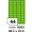 Etikety RAYFILM,A4/100lst(1) 48,5x25,4mm,zelen fluo laser/copy R0130.0203