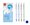 Propiska mazac gelov DELI EG667-BL modr mix A100210