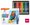 Pastelky DELI trojhrann 24 barev Color Emotion kovov pouzdro EC00225