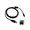 Kabel USB (2.0), USB A M- 8 pin M, 1.8m, ern, Logo, MINOLTA