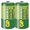 Baterie jednorzov zinkochloridov, velk monolnek, D, 1.5V, GP, flie, 2-pack, Greencell