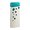 Apacer USB flash disk, USB USB 2.0, 64GB, AH11J, Turquoise green, AP64GAH11JG-1, USB A, dustproof,wa