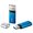 Apacer USB flash disk, USB USB 3.2 Gen1, 128GB, AH25C, modr, AP128GAH25CU-1, USB A, s krytem