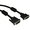Video kabel prodluovac DVI (24+1) samec - DVI (24+1) samice, Dual link, 3m, ern, Logo