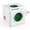 Rozboovac zsuvka 240V, CEE7 (vidlice) - POWERCUBE, 0.1m, ORIGINAL USB, zelen, POWERCUBE, 4 zsuv