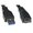 USB kabel (3.0), USB A samec - USB micro A samec, 2m, ern, DOPRODEJ