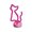 Neon LED on a stand CAT pink FSNE02 Forever Light