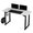Pracovn stl, elektricky nastaviteln vka, bl deska, 160x75 cm, 74-116 cm, UPLIFT, s XXL podlo