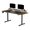 Pracovn stl, elektricky nastaviteln vka, 160X70 cm, 72-117 cm, HIGHLANDER XXL BROWN, hnd, ULT