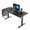 ULTRADESK Hern stl MOMENTUM - Black, 152,5x70 cm, 75,5 cm, s XXL podlokou pod my, drk sluchte