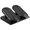 Podstavec pod nohy, fitness stepper, ern, ocel, 20 kg nosnost, Powerton, strukturovan povrch