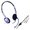 Genius HS-02B, sluchtka s mikrofonem, drtoverno-stbrn, 2x 3.5 mm jack