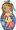 Oblkme eck panenky ELENA  Omalovnky      K-PC-8101