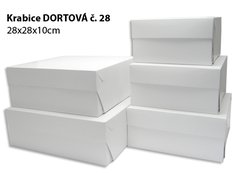 Krabice DORTOVÁ DVB 28x28x10 (10ks/bl) č.28 zak.0181