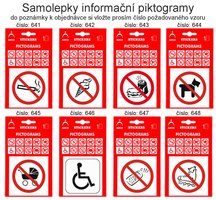 Samolepky informan piktogramy, 640-676