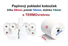 Kotouky TERMO, 28/50/12mm, 1ks/125 pouze cel krabice  zakzkov vroba