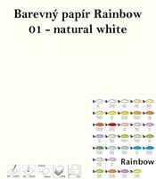 Papr RAINBOW A4/80g/500, 01 - natural white, prodn bl