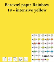 Papr RAINBOW A3/80g/500, 18 - intensive yellow, intenzivn lut
