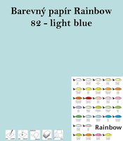 Papr RAINBOW A4/160g/250, 82- light blue svtle modr