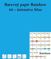 Papr RAINBOW A4/160g/250 ,88-Intensive Blue, intenzivn modr