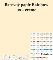 Papr RAINBOW A4/160g/250, 03 -creme, krmov