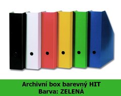 Box archivan barevn HIT, zelen, seznut, 32,5x25,5x7,5cm, 216.05