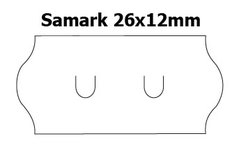 Etikety cenov 26x12mm/36kot (1500et) Samark bl zaoblen
