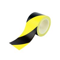 Páska lepící bezpečnostní 50mm/22m černá/žlutá, výstražná