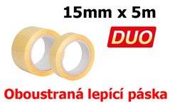 Pska lepc oboustrann DUO KORES, 15mm/5m