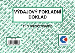 Vdajov pokladn doklad A6 ekologick ET040