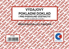 Vdajov pokladn doklad A6 pro podvojn etnictv, propisujc PT050