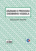 Zznam o provozu osobnho vozidla A5 stazka, ekologick ET205