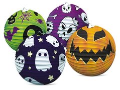 Lampion Halloween kulat - mix, 25cm       1020122