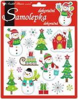 Samolepky vesel vnon prostorov 18x17 cm   10311