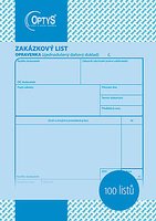 Zakzkov list A5, opravenka, 100 list OP1048