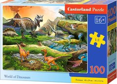 Puzzle Castorland 100 dlk premium - Dinosau svt    c0100*111084