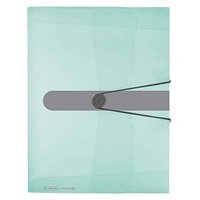 Box na spisy  HERLITZ A4/4 cm, mint - transparentn      11409000