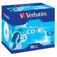 Verbatim CD-R, 43327, DataLife PLUS, 10-pack, 700MB, Super Azo, 52x, 80min., 12cm, Crystal