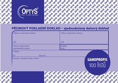 Pjmov doklad A6, zjednoduen, samopropisovac, 100 list OP1304