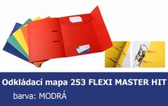 Mapa odkldac 253 FLEXI MASTER HIT, modr, 250g, 3 klopy, 1ks/1bal  223.01