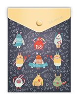 Obal plastov A6 s drukem &#039;Cute Monsters&#039; - 1644-0290