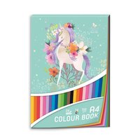 Barevn papr A4, 24 list-14barev, 150g/m2      Magical World - 1703-0386