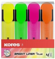 Zvrazova Bright Liner, sada 4ks, 0,5-5mm, ploch, klnov hrot, KORES 36140