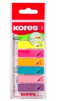 Záložky samolepící KORES indexové, 12x45mm, 8x15 listů