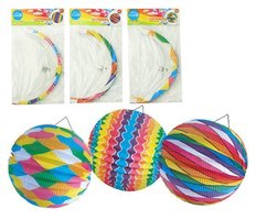 Lampion 25cm kulat mix
