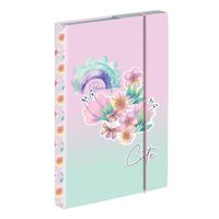 Box na sešity s gumou A5  Flowers  6-52025