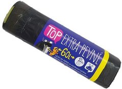 Pytle odpadní 60l/10 zatahovací černé LDPE TOP 60L