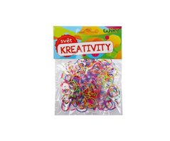 Gumiky zapltac pruhovan, mix barev 200 ks  W11588
