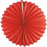 Lampion kulatý, červený 25 cm  9012-03